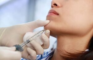 Woman Getting Chin Filler